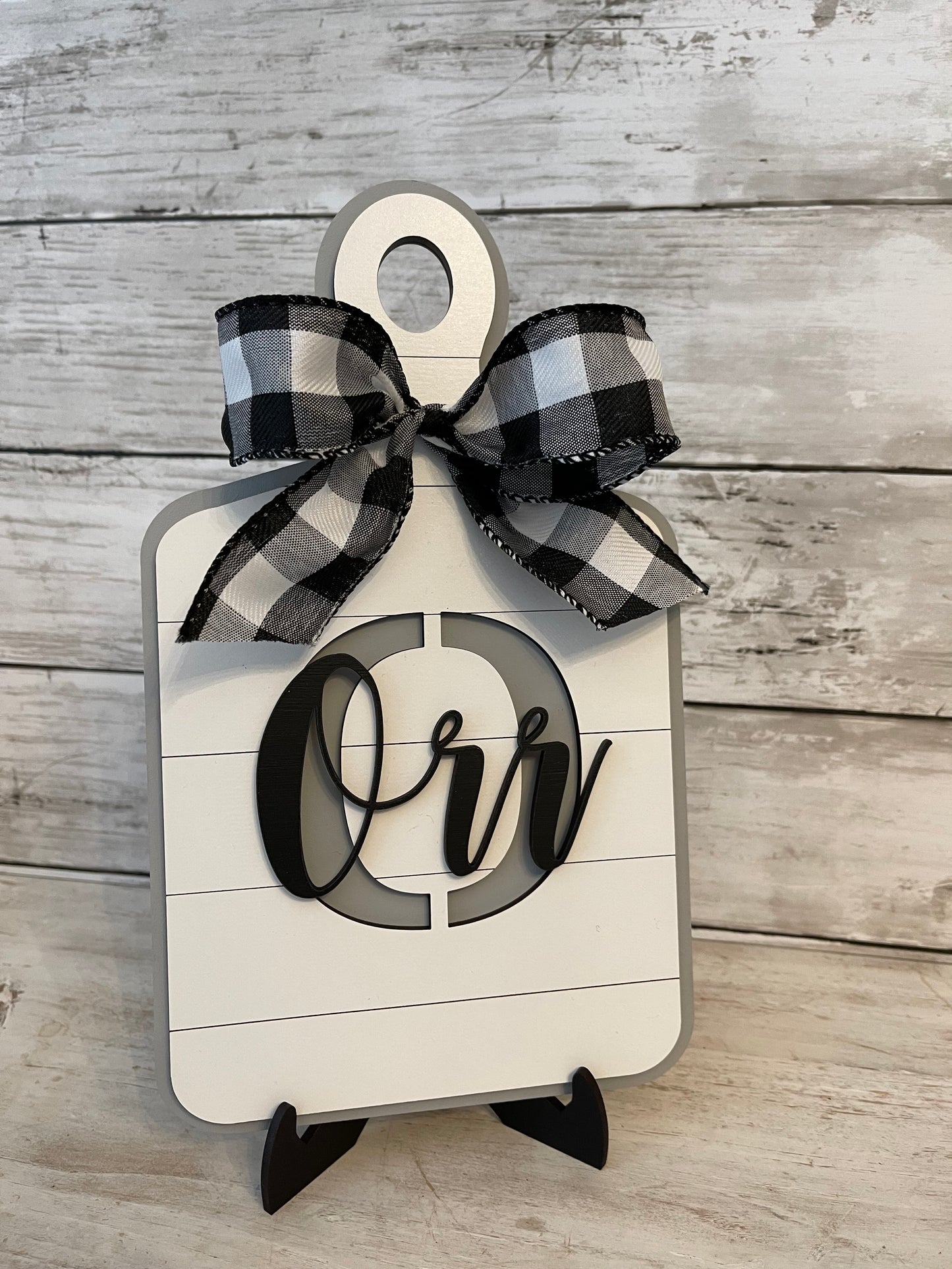 Name Cutting Board Decor